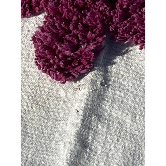 Vintage Chenille Bedspread Coverlet Twin 72x98 Floral Cottage Cutter Crafts - Picture 9 of 14